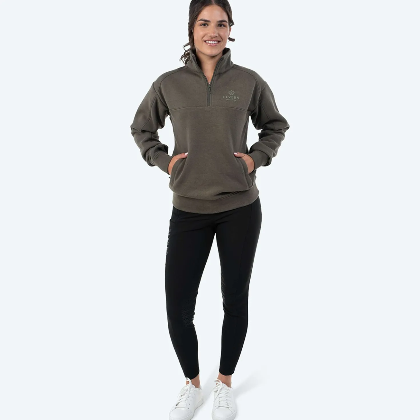 Elvera Equestrian Sweater EEHazardstory Thyme