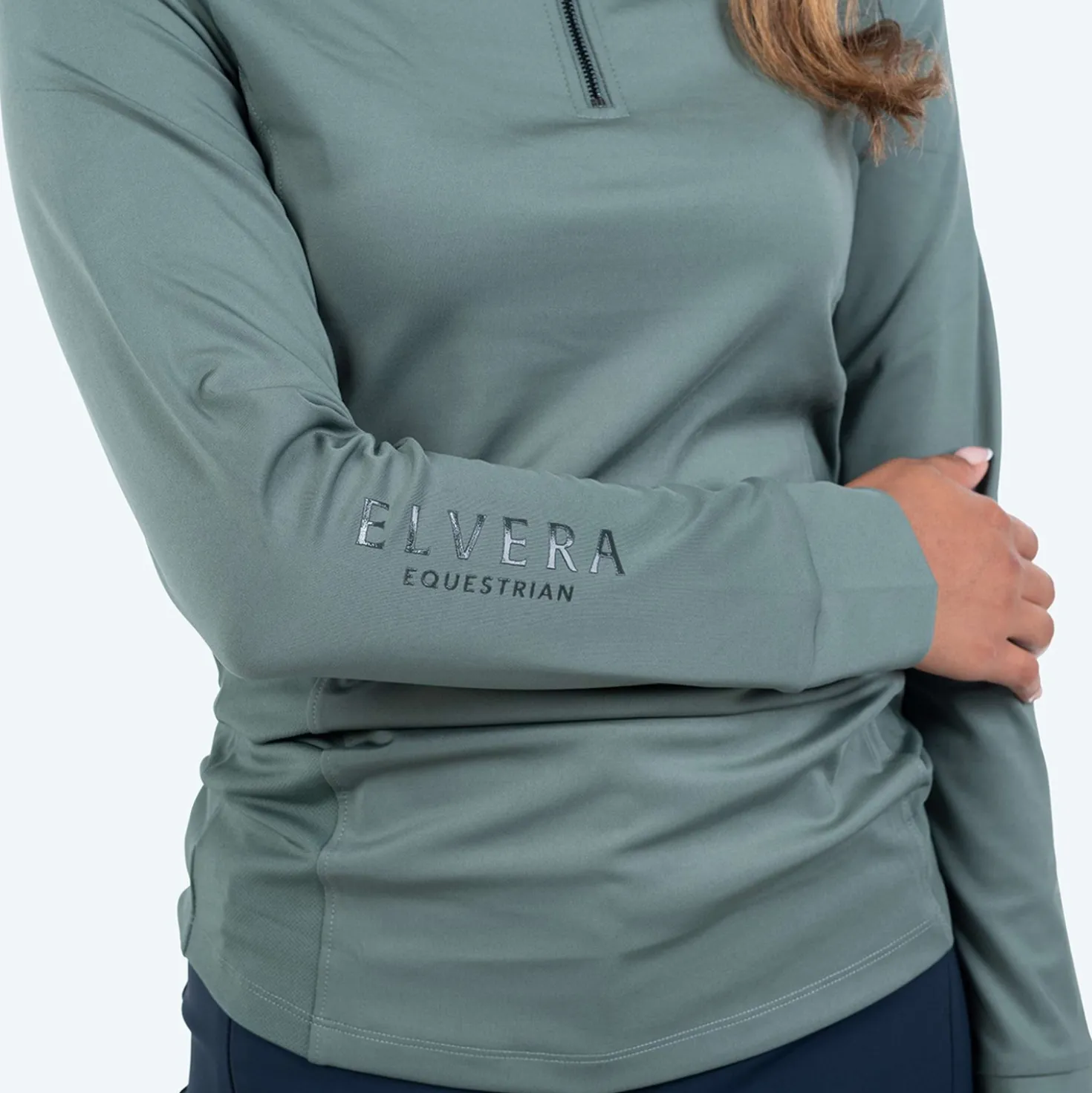 Elvera Equestrian Trainingsshirt EEMexa Lange Mouw Oregano