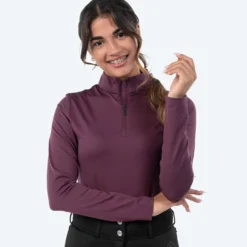 Elvera Equestrian Trainingsshirt EEChanel Aubergine