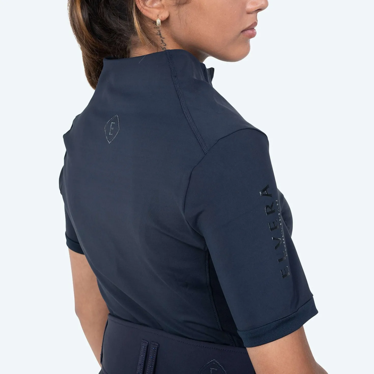 Elvera Equestrian Trainingsshirt EEVexa Korte Mouw Navy