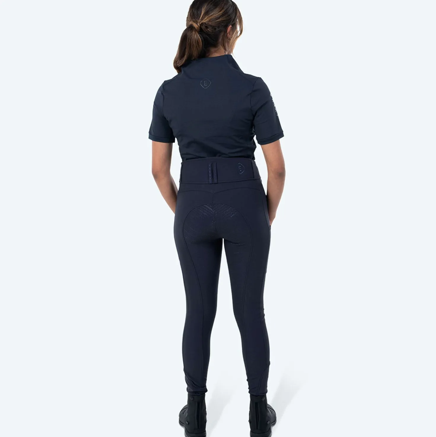 Elvera Equestrian Trainingsshirt EEVexa Korte Mouw Navy
