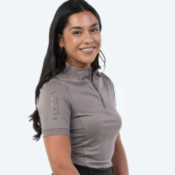 Elvera Equestrian Trainingsshirt EEVexa Korte Mouw Walnuss