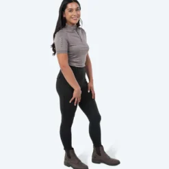 Elvera Equestrian Trainingsshirt EEVexa Korte Mouw Walnuss