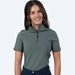 Elvera Equestrian Trainingsshirt EEVexa Korte Mouw Oregano