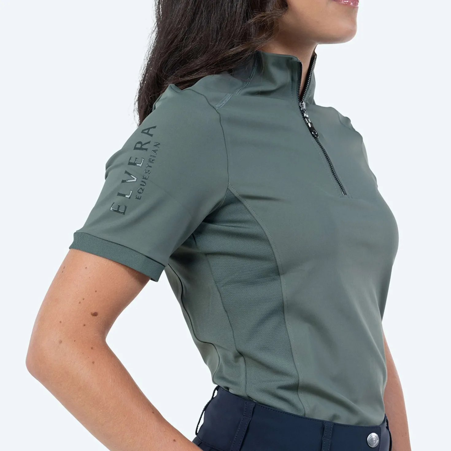 Elvera Equestrian Trainingsshirt EEVexa Korte Mouw Oregano