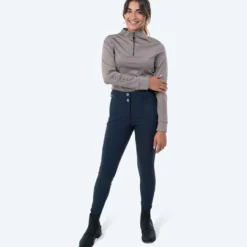 Elvera Equestrian Trainingsshirt EEMexa Lange Mouw Walnuss