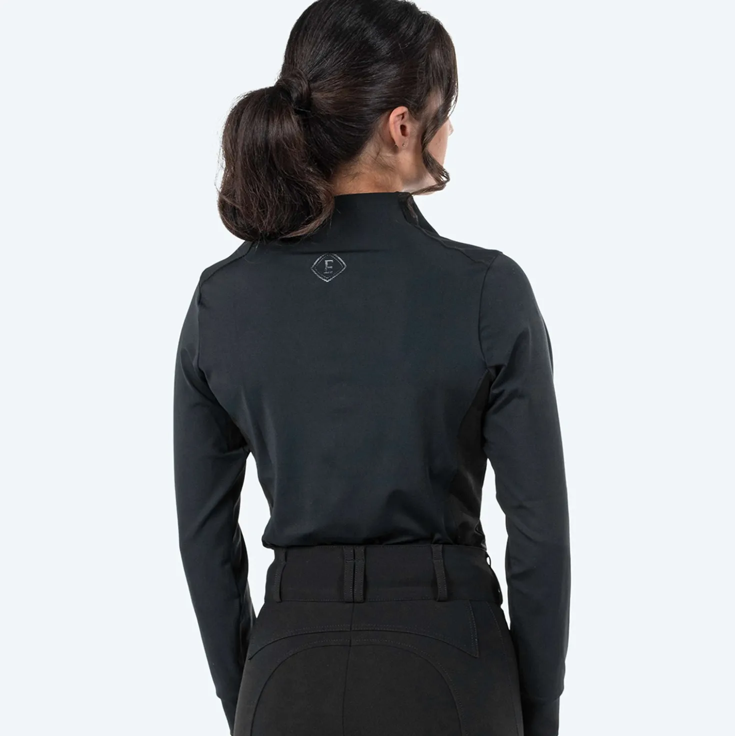 Elvera Equestrian Trainingsshirt EEMexa Lange Mouw Zwart