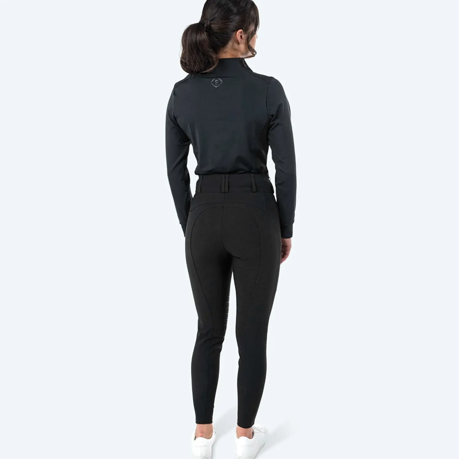 Elvera Equestrian Trainingsshirt EEMexa Lange Mouw Zwart