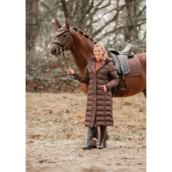EQPRO Lange Pufferjas Eloise Chocolade