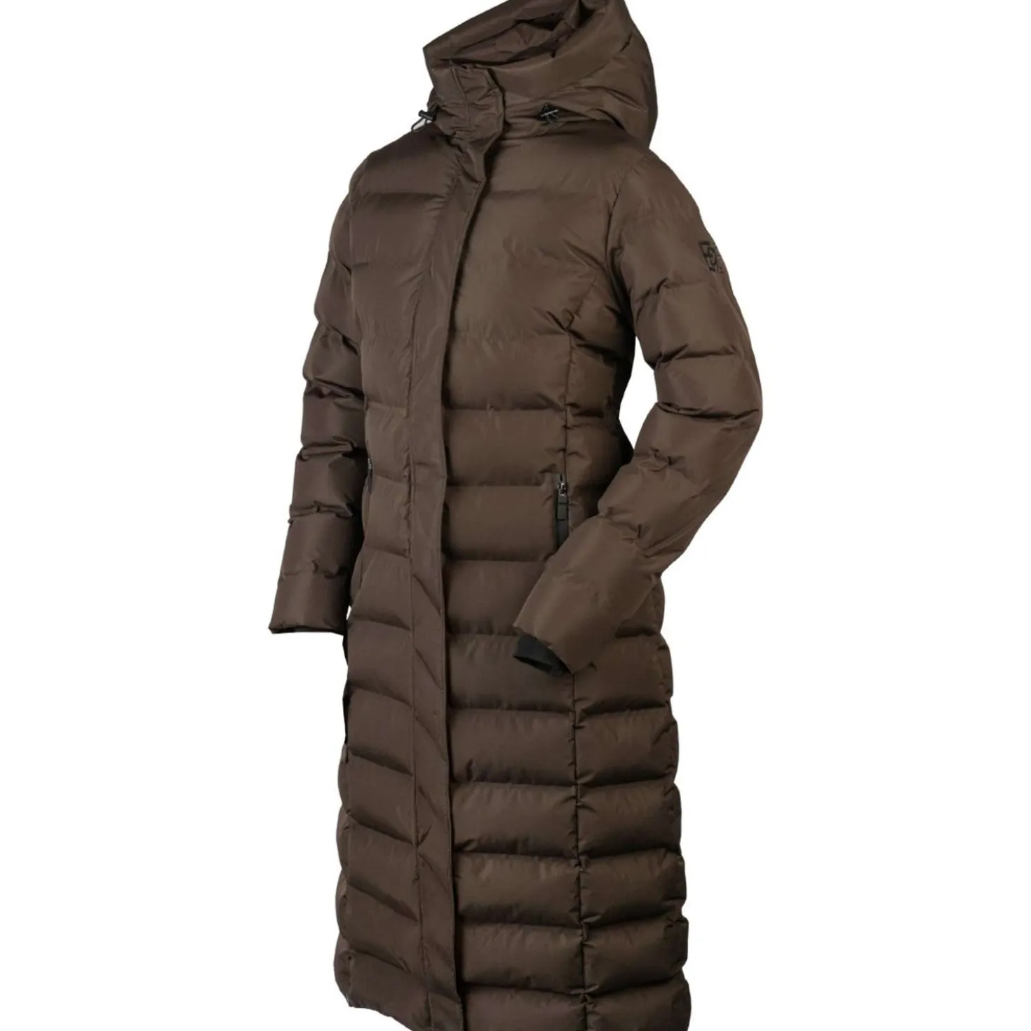 EQPRO Lange Pufferjas Eloise Chocolade