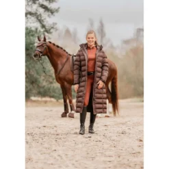 EQPRO Lange Pufferjas Eloise Chocolade