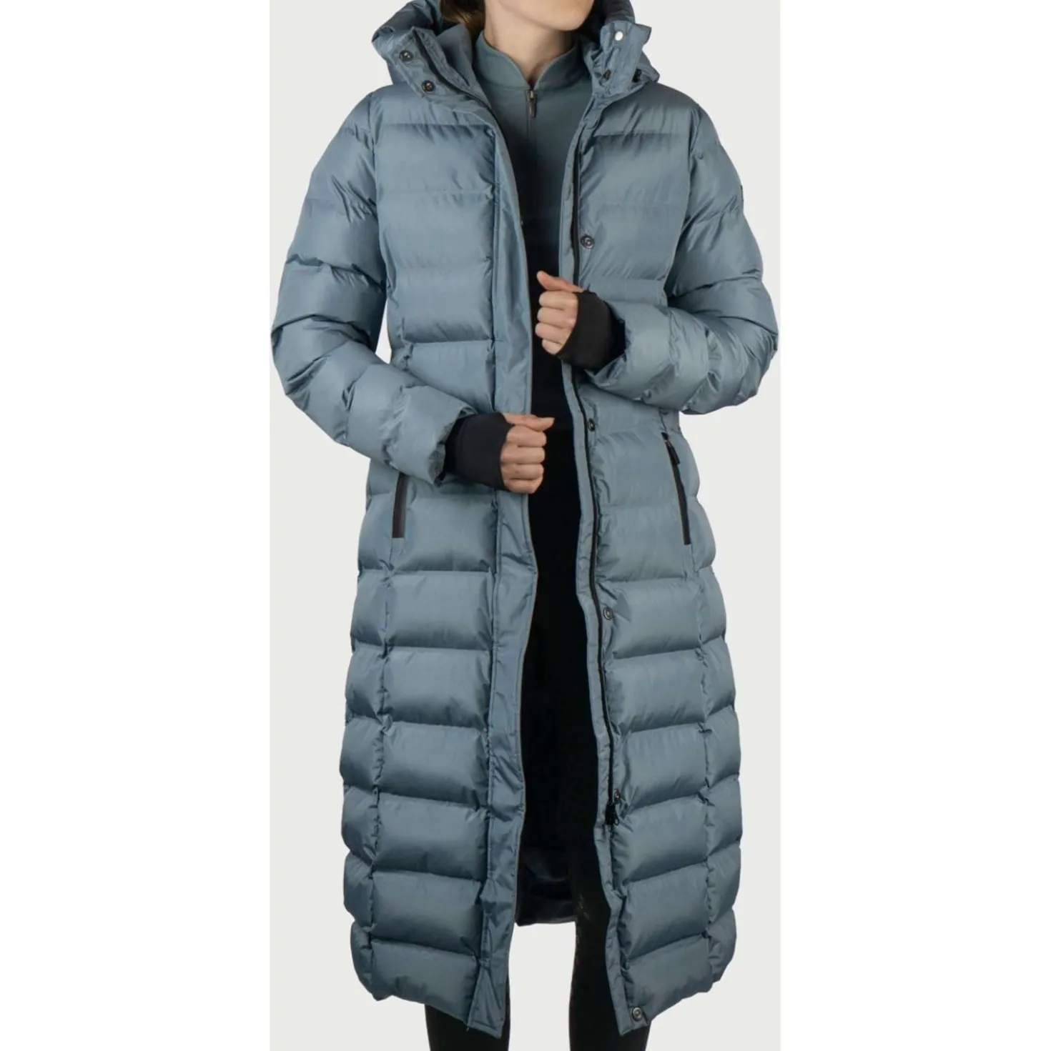 EQPRO Lange Pufferjas Eloise Blue Mist