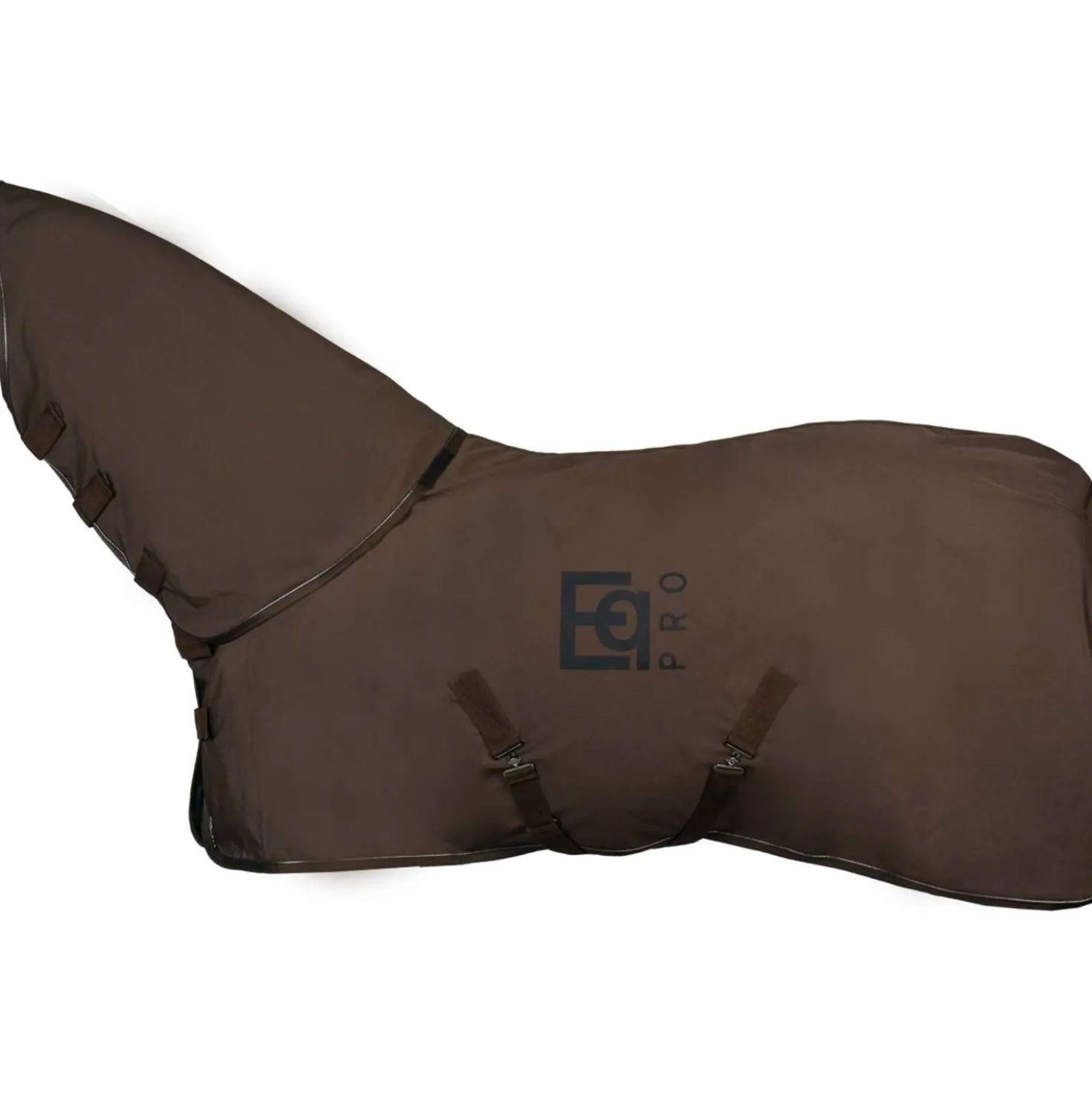 EQPRO Softshell Deken met Oprolbare Hals Chocolade