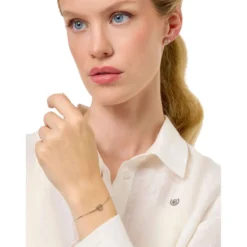 Equestrian Stockholm Armbandje Logo Silver