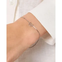 Equestrian Stockholm Armbandje Logo Silver