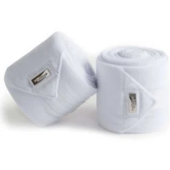 Equestrian Stockholm Bandages White Silver