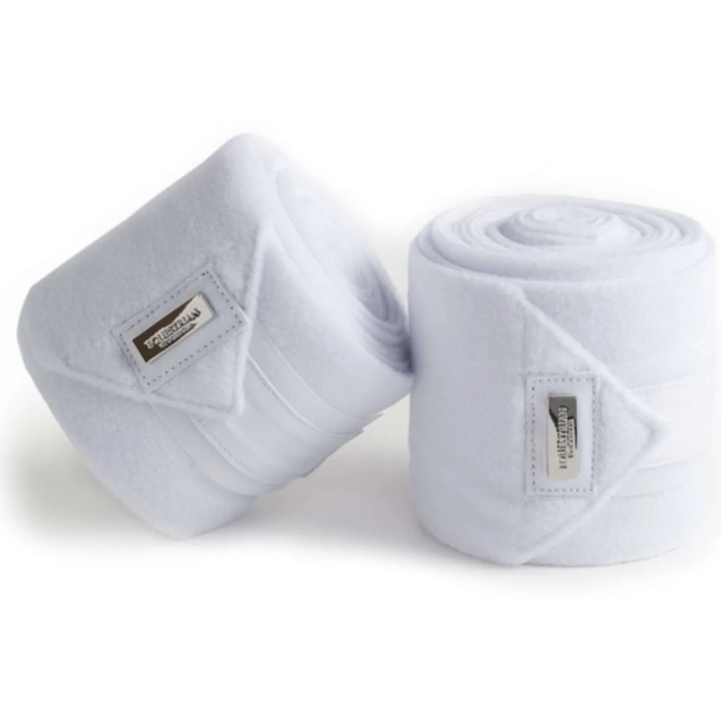 Equestrian Stockholm Bandages White Silver