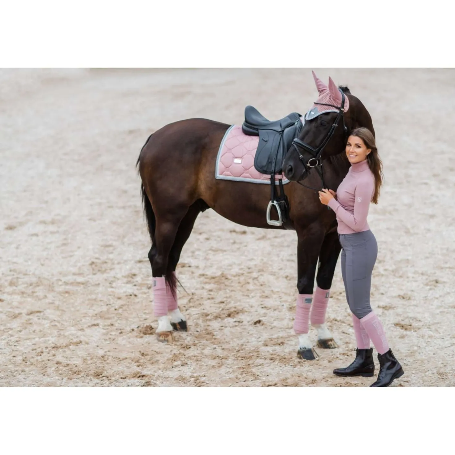 Equestrian Stockholm Bandages Roze