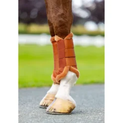 Equestrian Stockholm Beenbeschermers Fur Mesh Chestnut