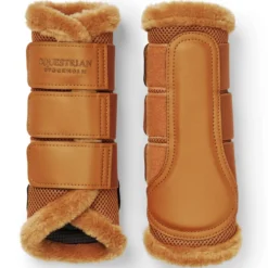 Equestrian Stockholm Beenbeschermers Fur Mesh Chestnut