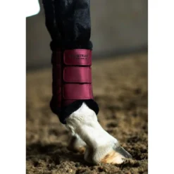 Equestrian Stockholm Beenbeschermers Fur Mesh Merlot