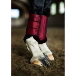 Equestrian Stockholm Beenbeschermers Fur Mesh Merlot