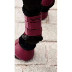Equestrian Stockholm Beenbeschermers Fur Mesh Merlot