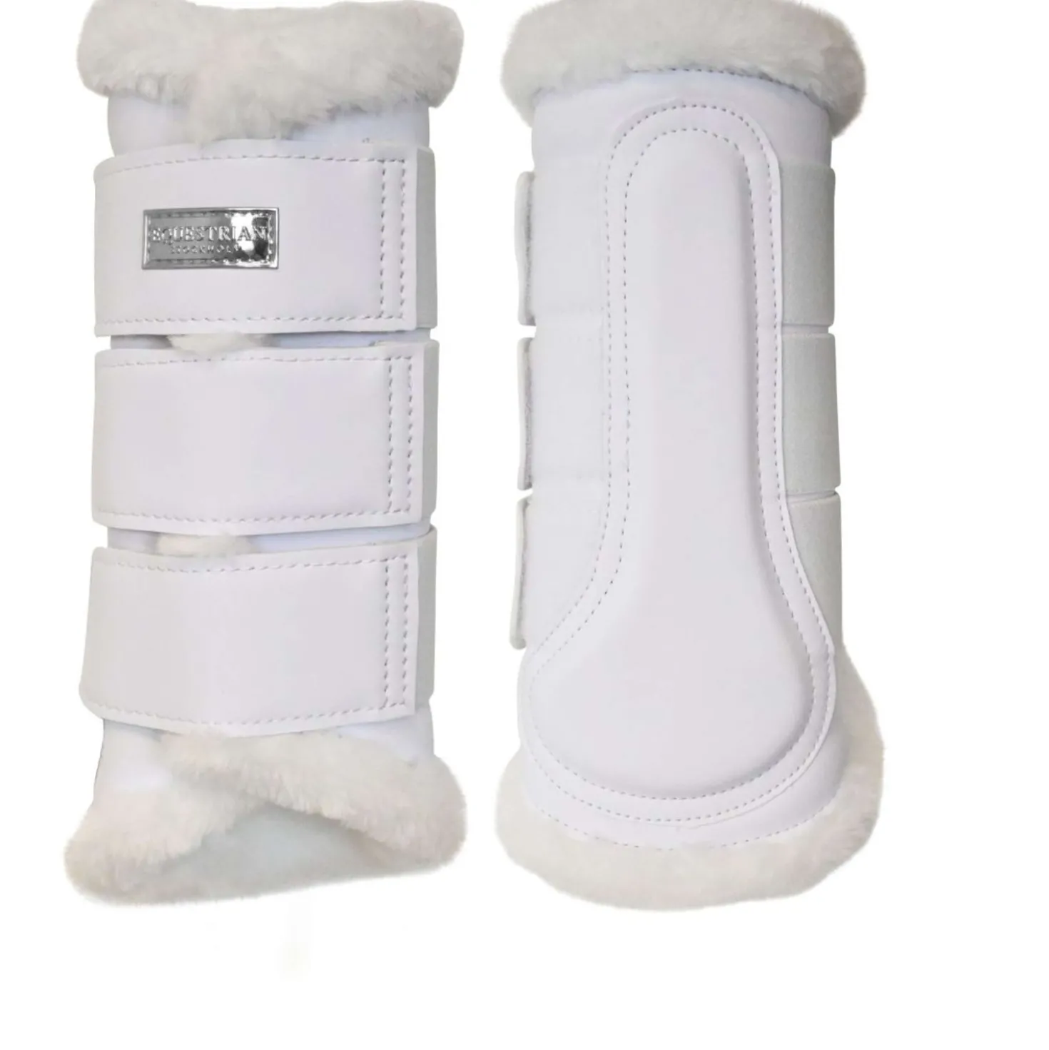 Equestrian Stockholm Beenbeschermers White Silver