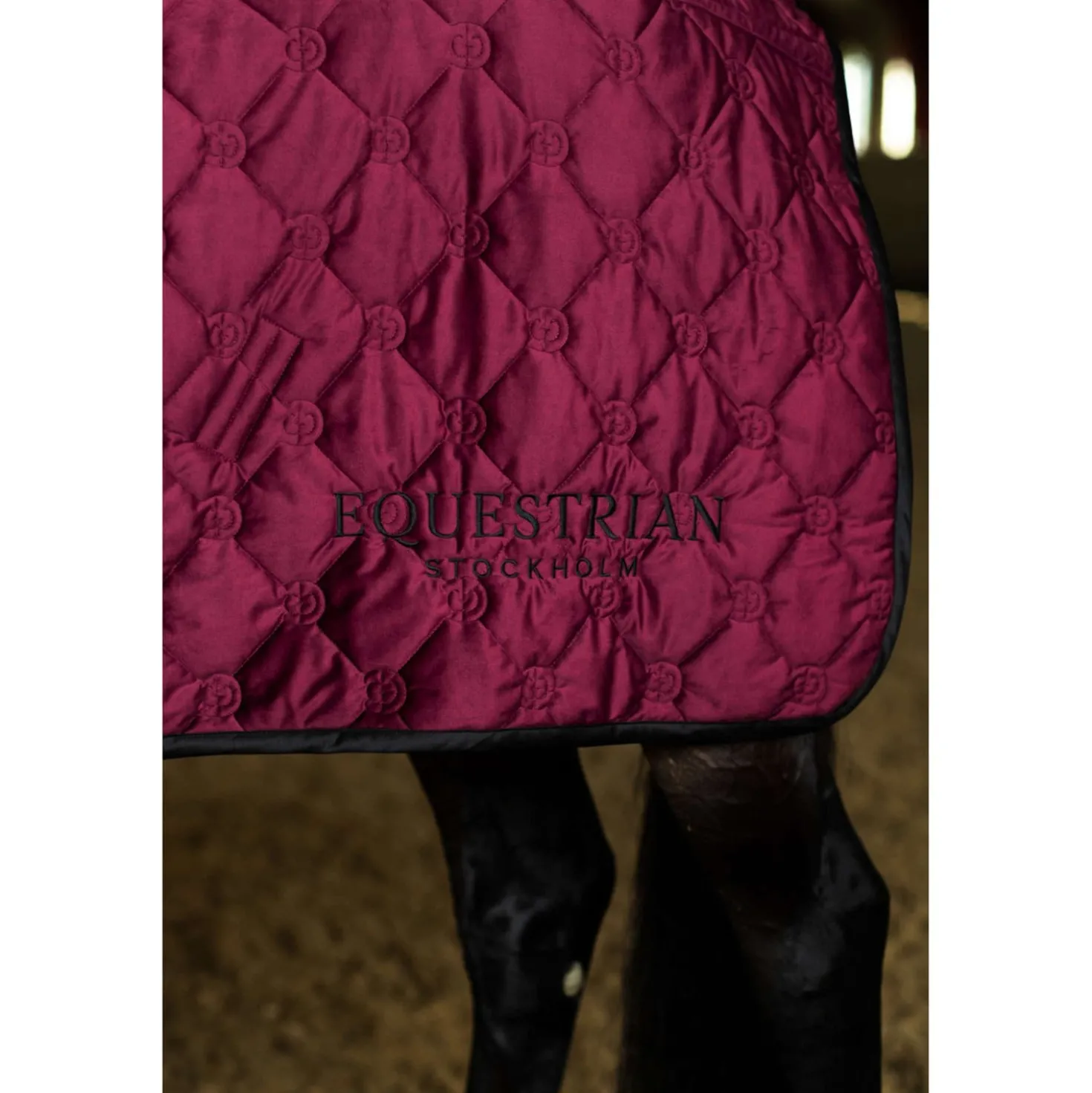 Equestrian Stockholm Fleecedeken Velvet Merlot
