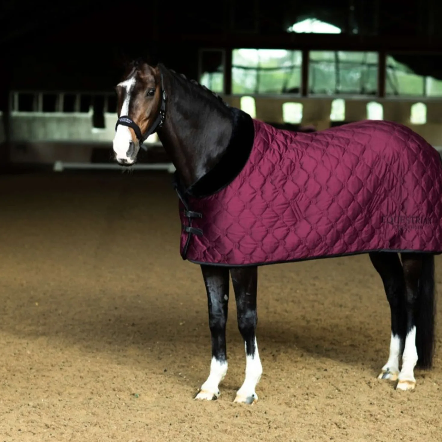 Equestrian Stockholm Fleecedeken Velvet Merlot