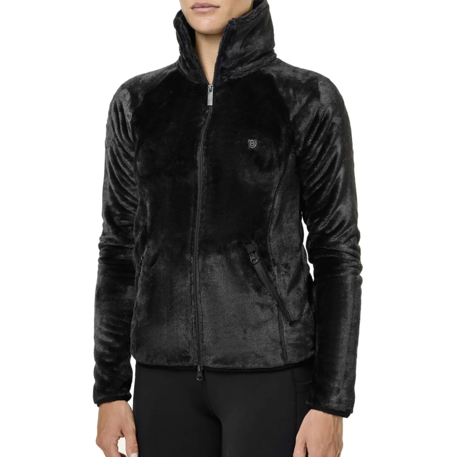 Equestrian Stockholm Fleecejack Velvet Zwart