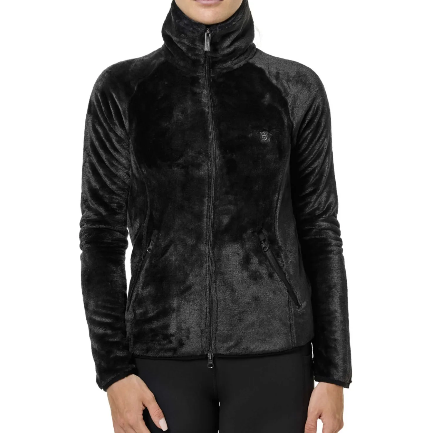 Equestrian Stockholm Fleecejack Velvet Zwart