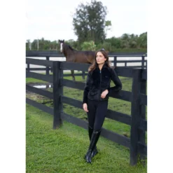 Equestrian Stockholm Fleecejack Velvet Zwart