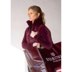 Equestrian Stockholm Fleecejack Velvet Merlot