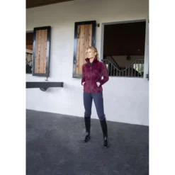 Equestrian Stockholm Fleecejack Velvet Merlot