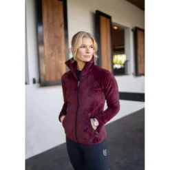 Equestrian Stockholm Fleecejack Velvet Merlot