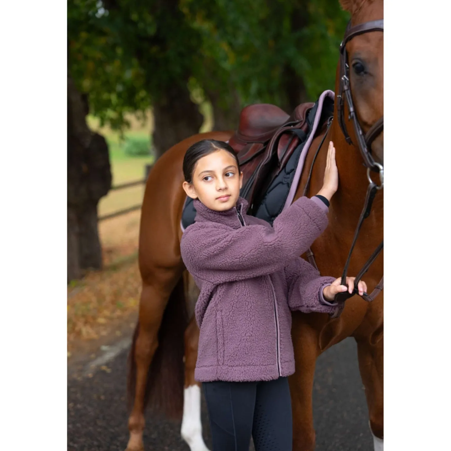 Equestrian Stockholm Fleecejack Teddy Young Rider Blush