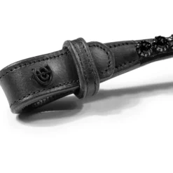 Equestrian Stockholm Frontriem Faded 8mm Zwart