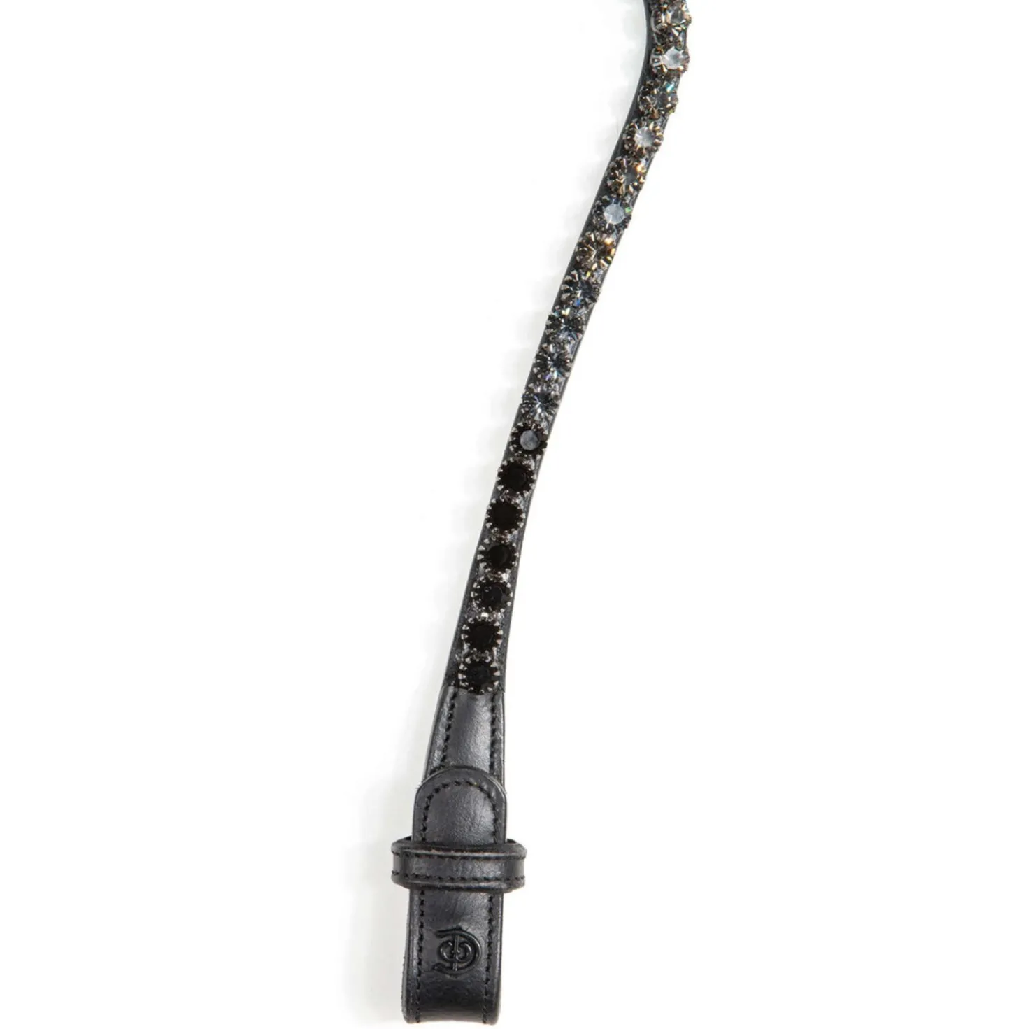 Equestrian Stockholm Frontriem Faded 8mm Zwart