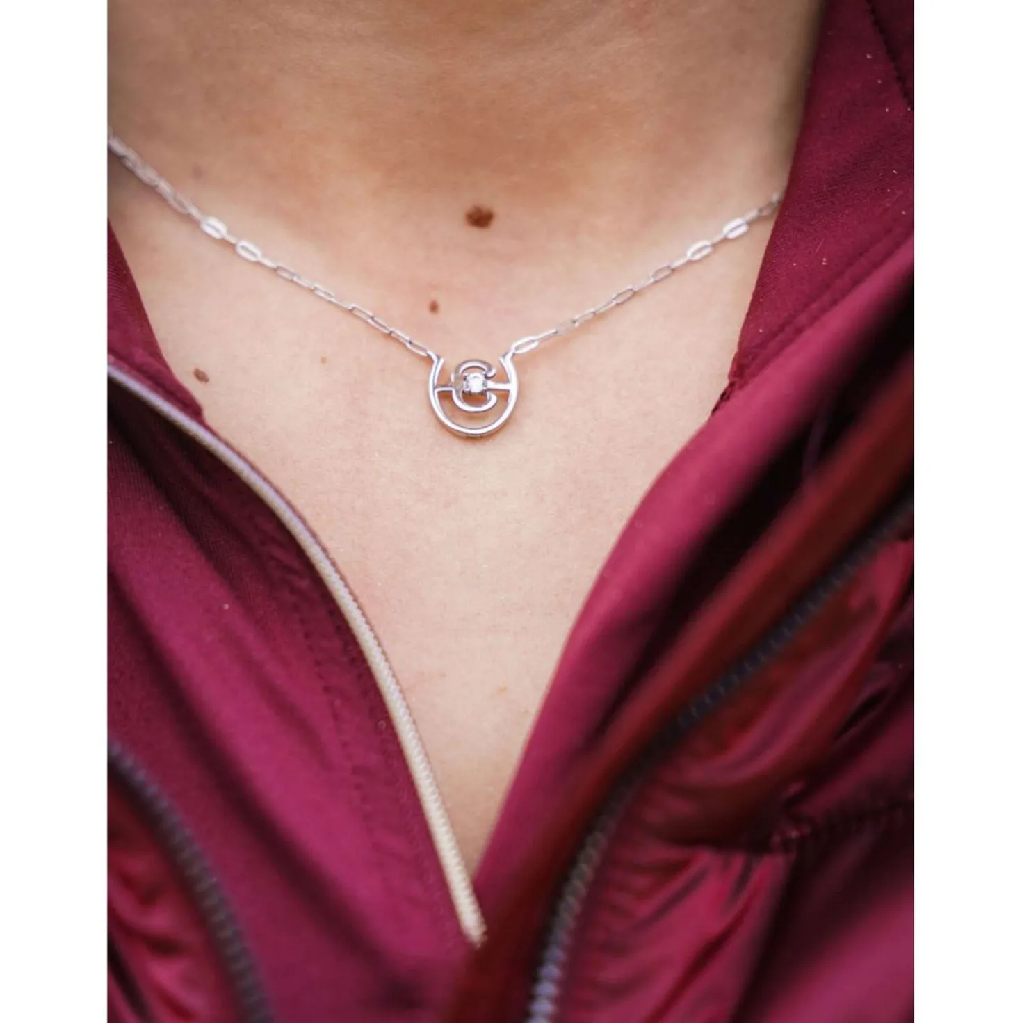 Equestrian Stockholm Halsketting Swarovski Crystal Silver