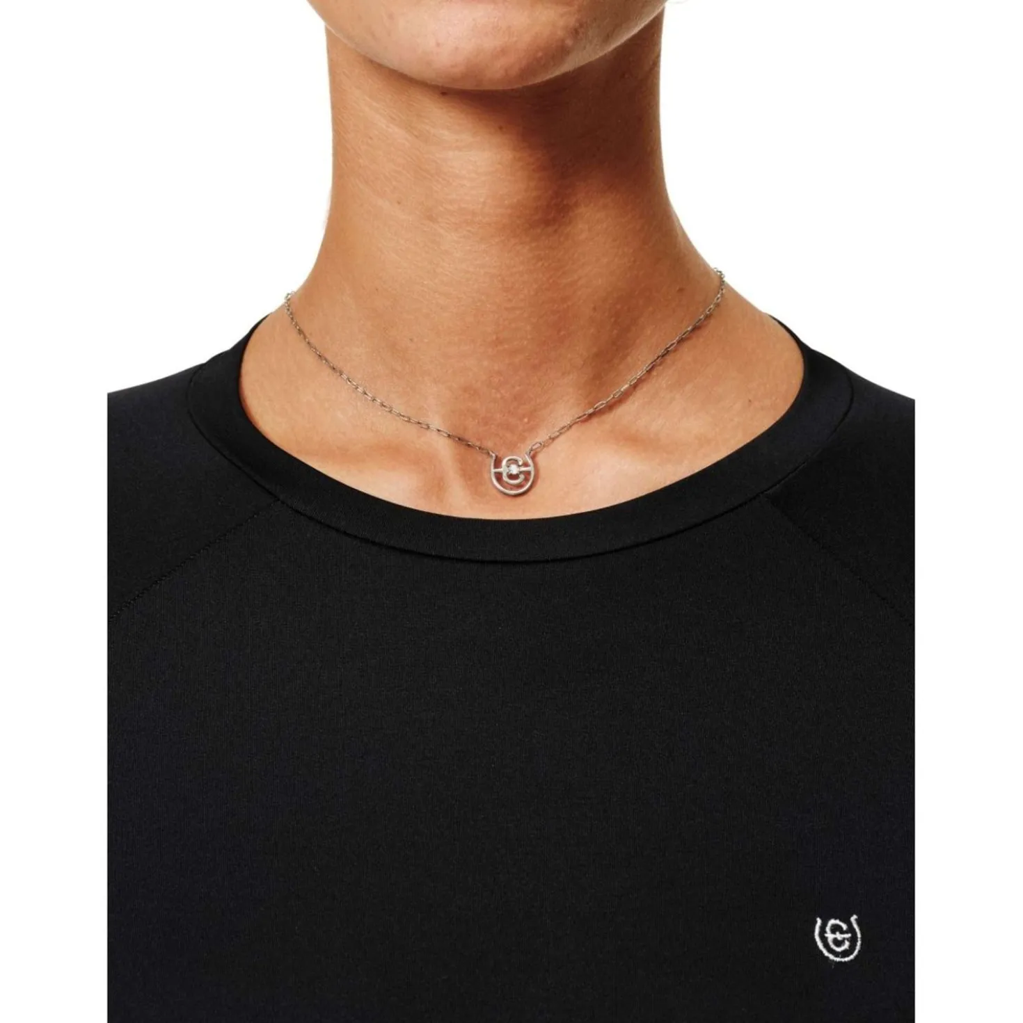 Equestrian Stockholm Halsketting Swarovski Crystal Silver