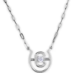 Equestrian Stockholm Halsketting Swarovski Crystal Silver