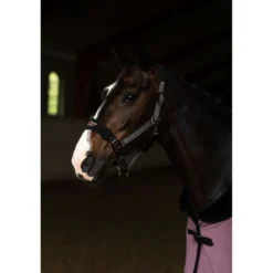 Equestrian Stockholm Halster Anatomic Fleece Zwart/Blush