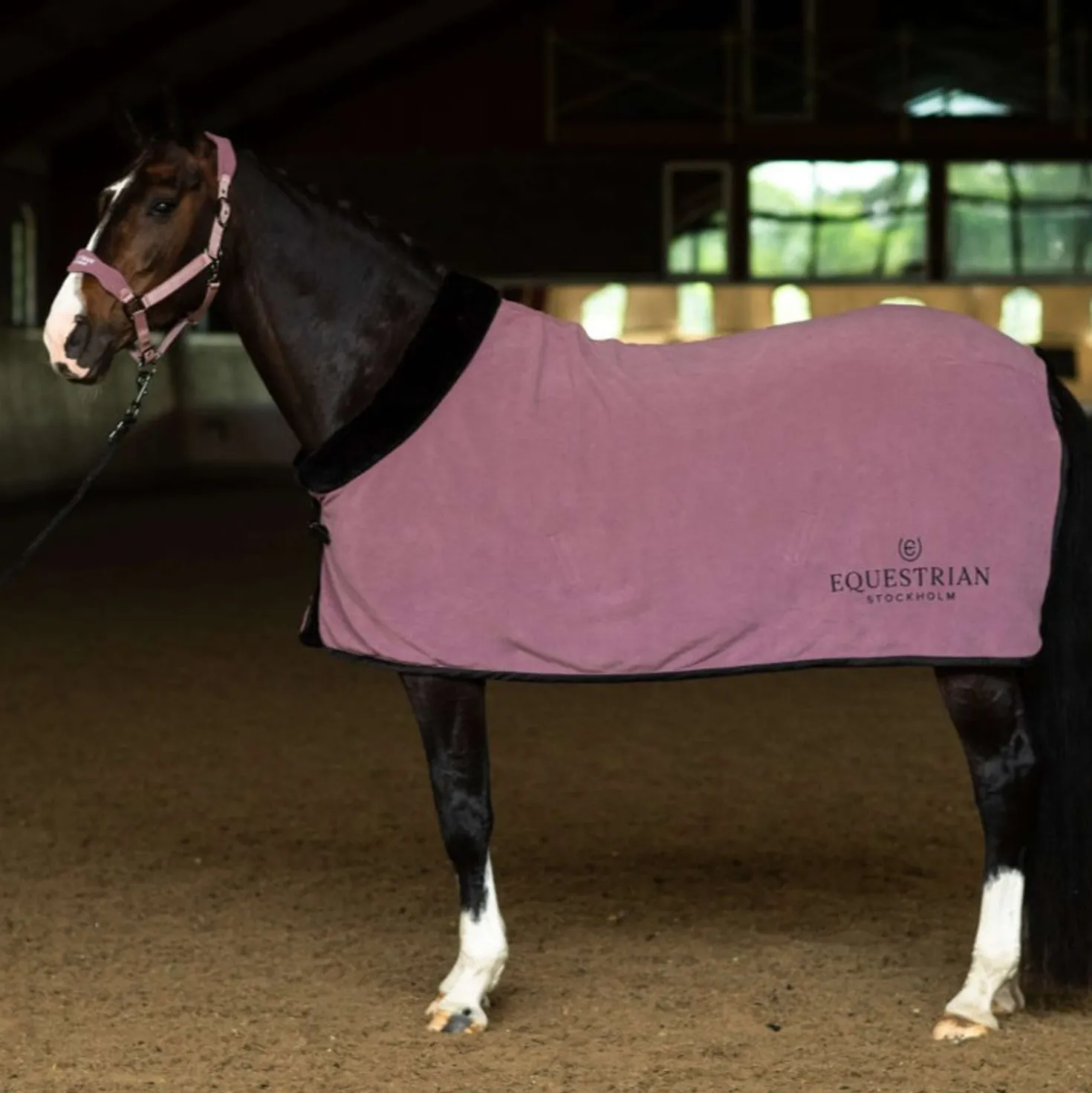 Equestrian Stockholm Halster Anatomic Fleece Blush