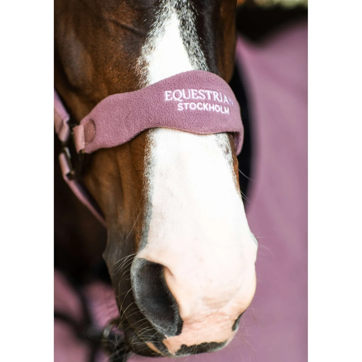 Equestrian Stockholm Halster Anatomic Fleece Blush