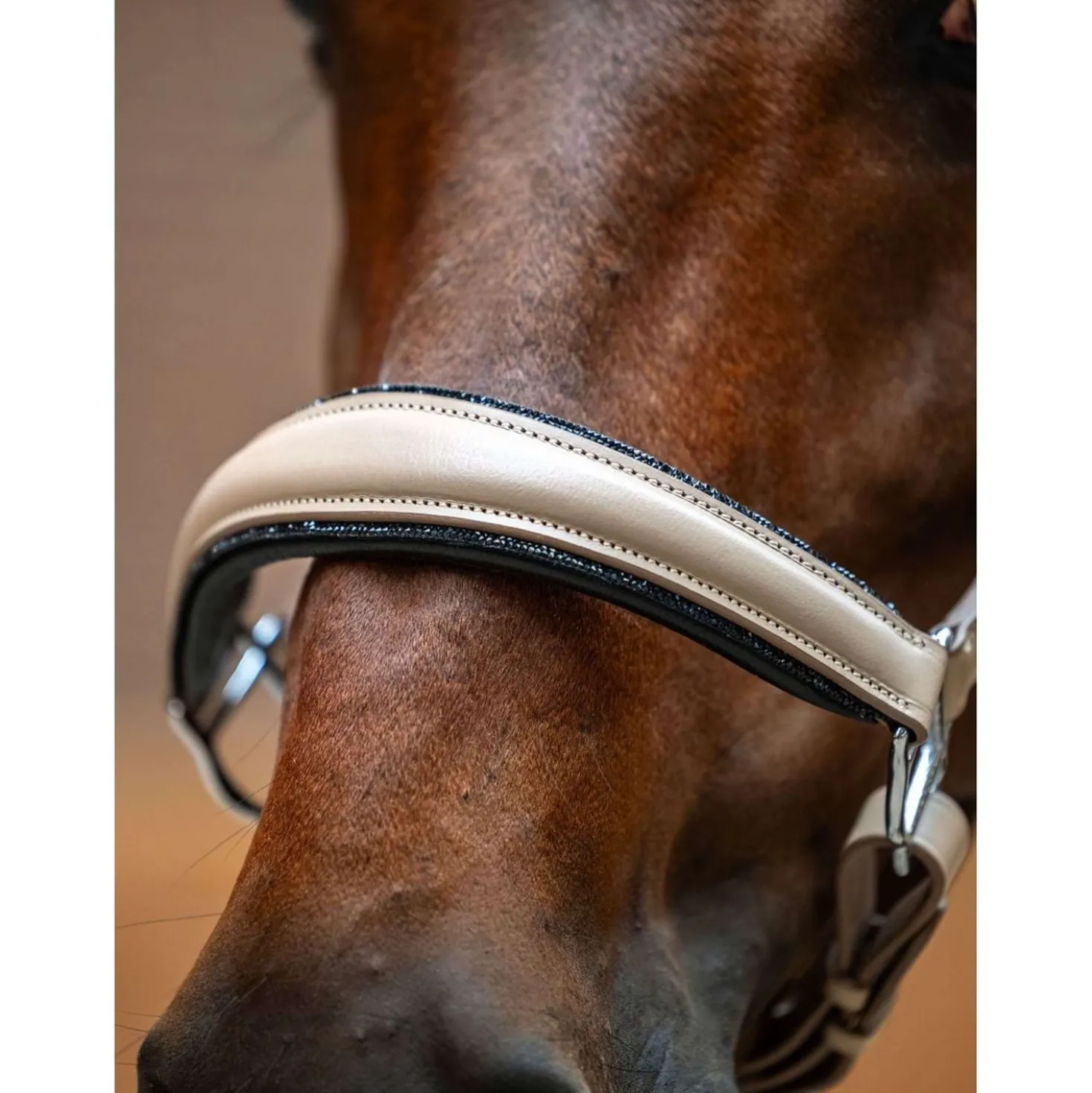 Equestrian Stockholm Halster Glimmer Leather Anatomic Sand