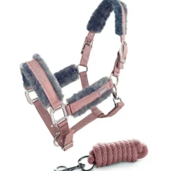 Equestrian Stockholm Halster & Touw Fur Roze