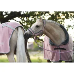 Equestrian Stockholm Halster & Touw Fur Roze