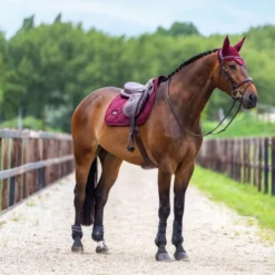 Equestrian Stockholm Oornetje Satin Merlot