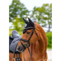 Equestrian Stockholm Oornetje Velvet Zwart